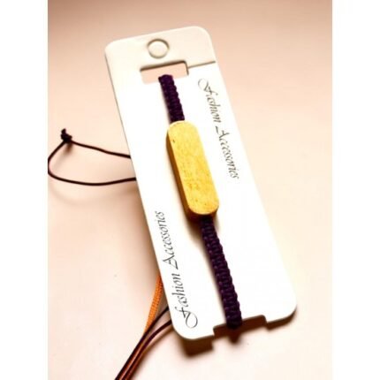 PLAIN TEXT PURPLE MACRAME BRACELET