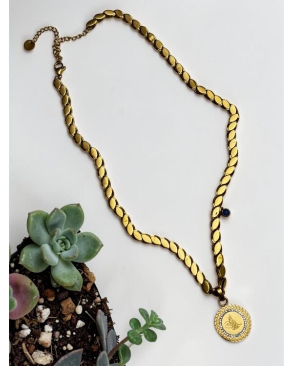 TUĞRA-STYLE STEEL VIP NECKLACE