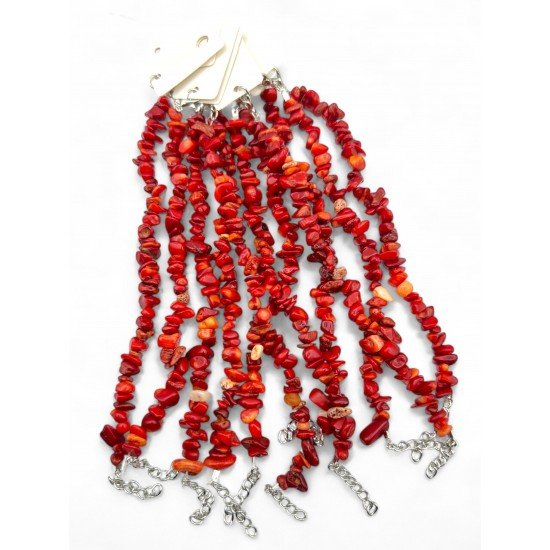 CORAL STONE CHIPSTONE NATURAL STONE BRACELET (1 PIECE)
