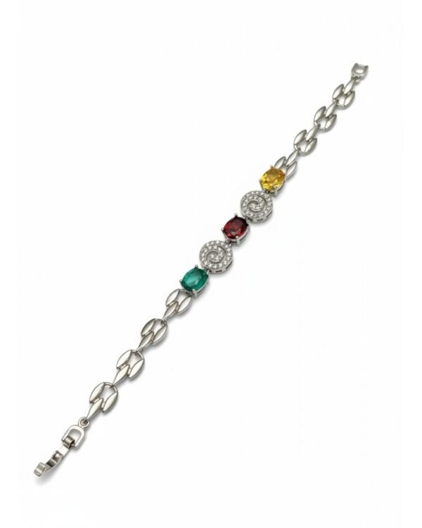 LARGE COLORFUL BAGUETTE ZIRCONIA XUPING BRACELET