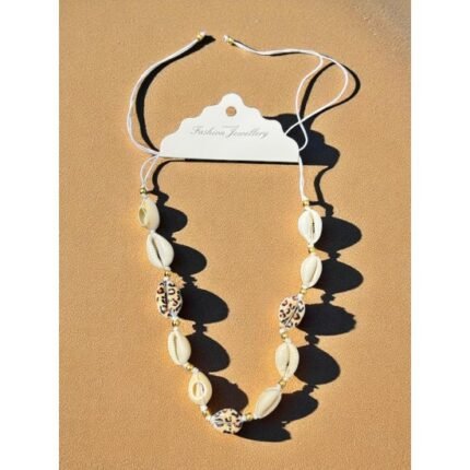 JAGUAR PRINT SEA SHELL NECKLACE