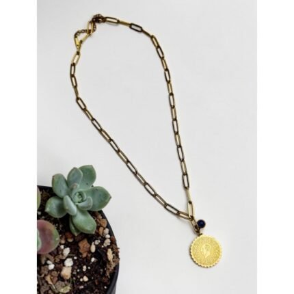 TUĞRA-STYLE STEEL NECKLACE